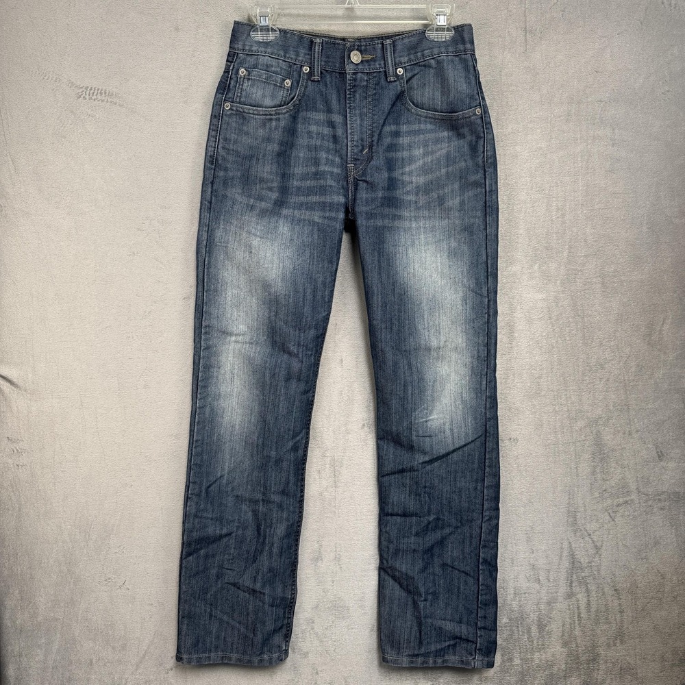Levis 514 Jeans Boys 18 Slim 27x29 Blue Medium Wash Slim Straight Denim Youth